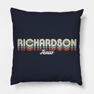 Retro Richardson Texas Pillow