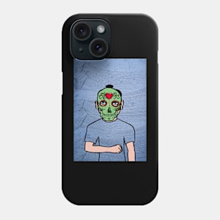 Ruth NFT - MaleMask with MexicanEye Color and BlueSkin on TeePublic Phone Case