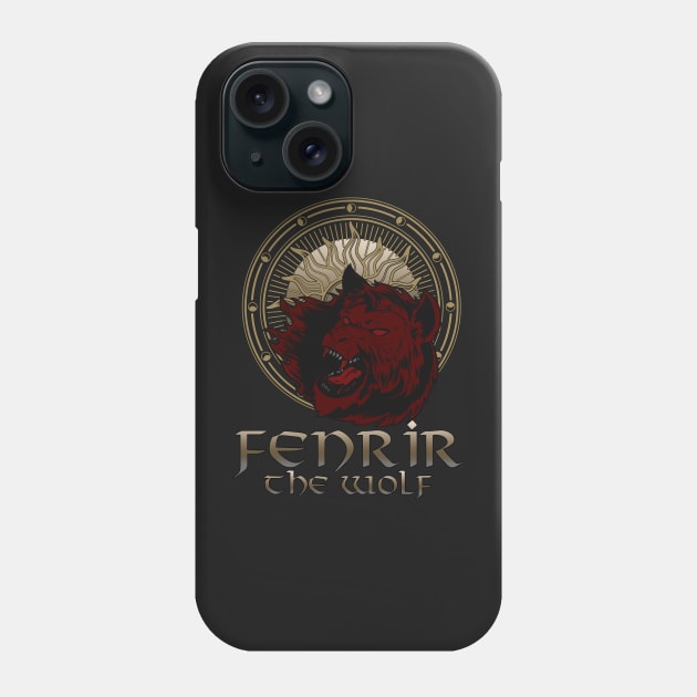 Fenrir the Wolf-A Viking Saga- Norse Mythology Phone Case by KrasiStaleva