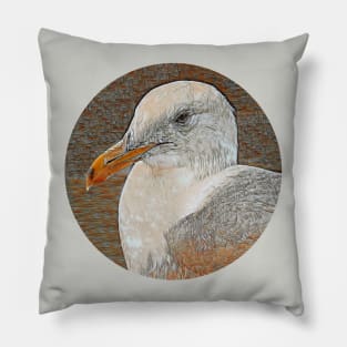 Gull Close-Up No.1 Pillow