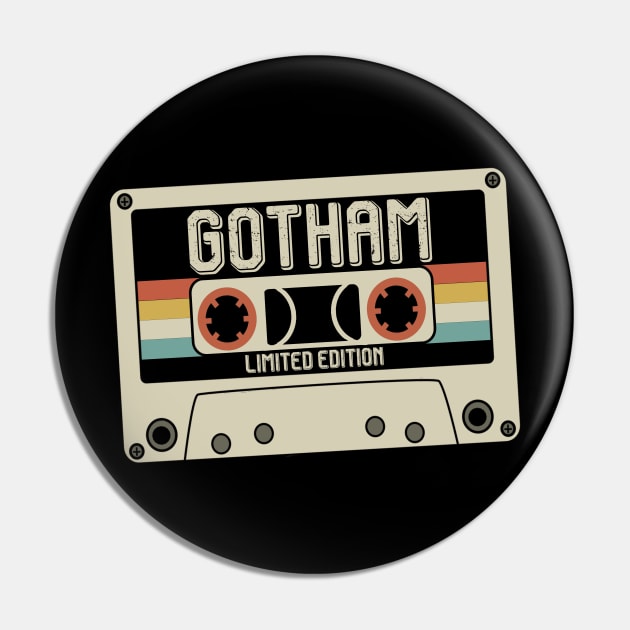 Gotham - Limited Edition - Vintage Style Pin by Debbie Art