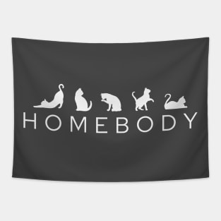 Homebody Cat Lover Tapestry