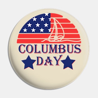 Columbus day Pin