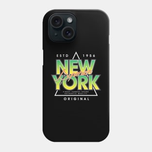 New York Denim Branding Typography Phone Case