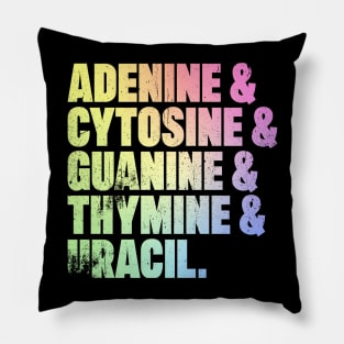 Adenine & Cytosine & Guanine & Thymine & Uracil Pillow