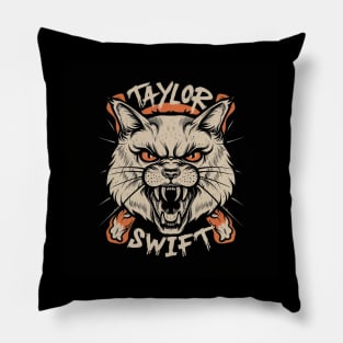 Angry Cat Swift Pillow