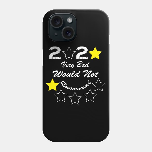 2020 One Star Very Bad Would Not Recommend Phone Case by bakmed