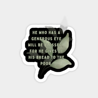 Proverbs 22:9 Magnet