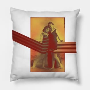 Retro Bathing Beauties 7 Pillow