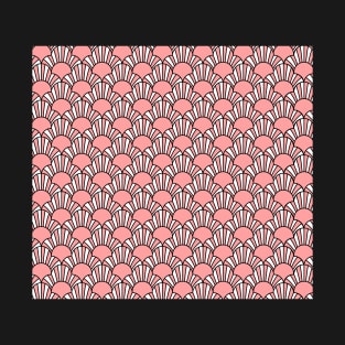 Art Deco Pattern no 32 - Pink Vintage Pattern T-Shirt