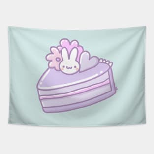 Kawaii cake with bunny Tapestry