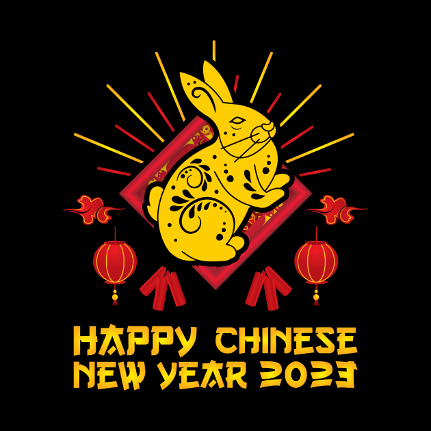 Good Luck Zodiac Happy Chinese New Year of the Rabbit 2023 by star trek fanart and more