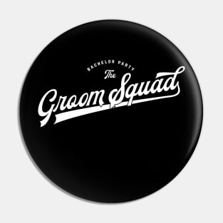 Bachelor Party Baseball Softball Style - Groom Squad Pin