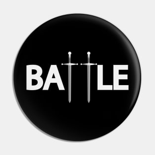 Battle battling typography design Pin