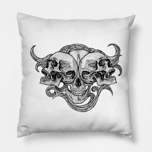 Skulls Composition Pillow