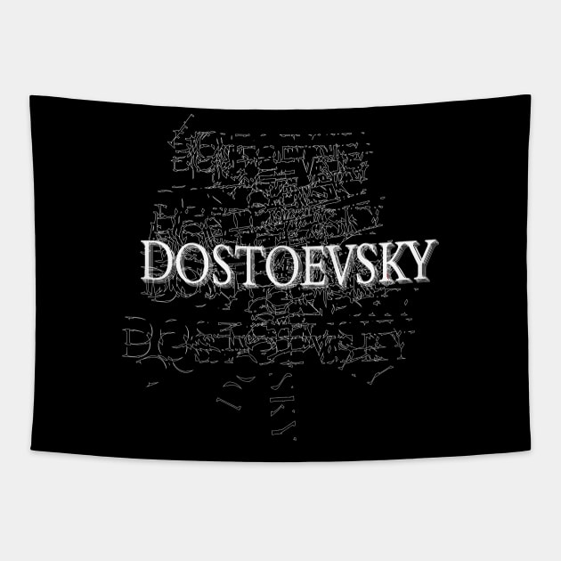 "Dostoevsky" Typographic Design Tapestry by Raimondi