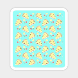 cute pizza pattern Magnet