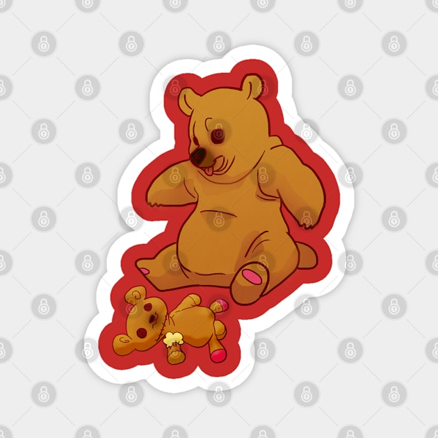 Bear ? Bear ! Magnet by KO-of-the-self