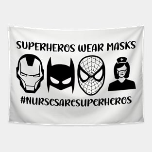 Superheros Wear Masks Tapestry