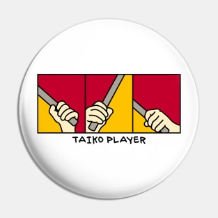 Taiko Drum Hands Pin