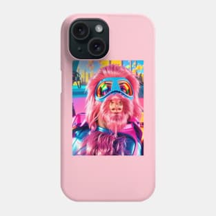 Hot Pink Dog in Doggles Phone Case