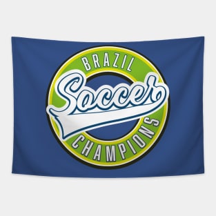 Brazil Soccer Champions Tapestry