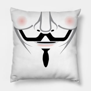 V wears a mask Pillow