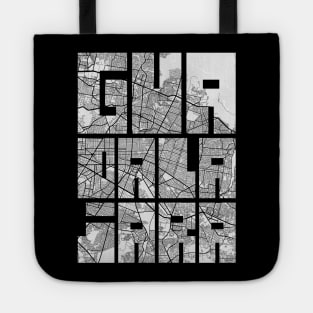 Guadalajara, Mexico City Map Typography - Light Tote