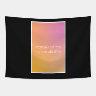 Aura Aesthetic Affirmation Tapestry