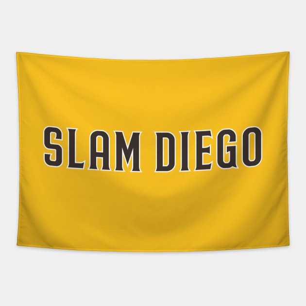 Slam Diego - Yellow Tapestry by KFig21