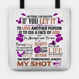 Broadway Quotes Tote