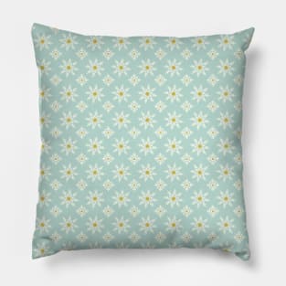 Retro Pattern Neck Gator Blue Daisies Pillow