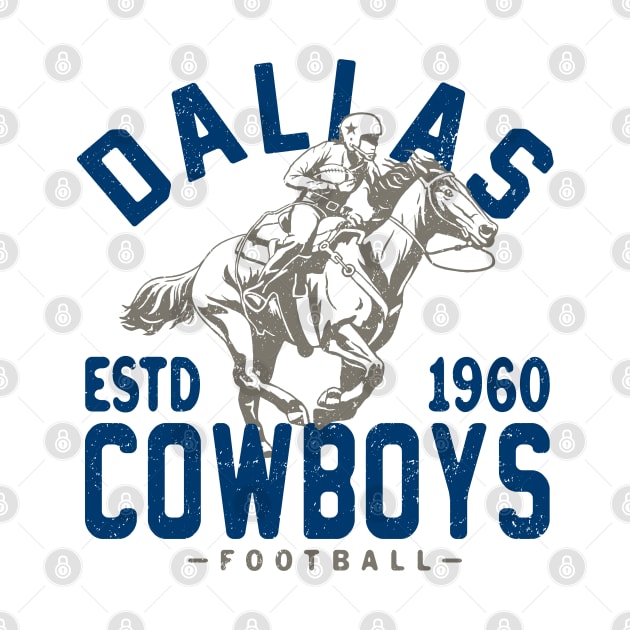 Vintage Dallas Cowboys 2 by Buck Tee by Buck Tee