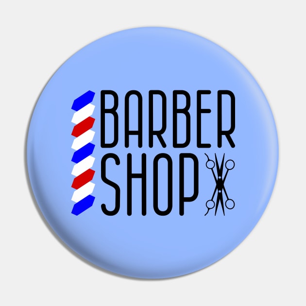 Barber Shop Pin by colorsplash