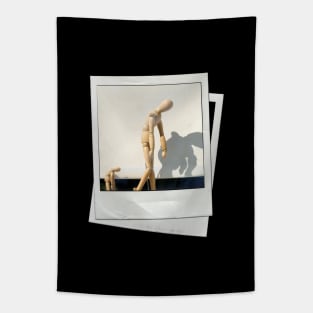 snapshot wooden mannequin Tapestry