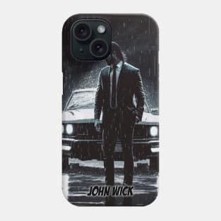 John Wick illustration Phone Case