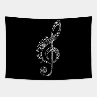 G clef,Treble clef,Love Music,musical notes. Tapestry