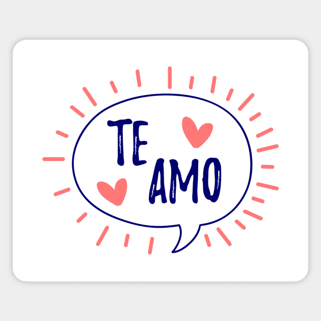 Te Amo - Grunge design - Te Amo - Sticker