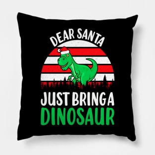 I Want a Dinosaur Pillow