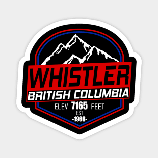 Ski Whistler B.C Canada Skiing and Mountain Biking Paradise Magnet