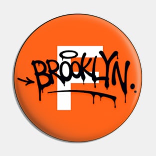 Brooklyn Bound F Train Pin