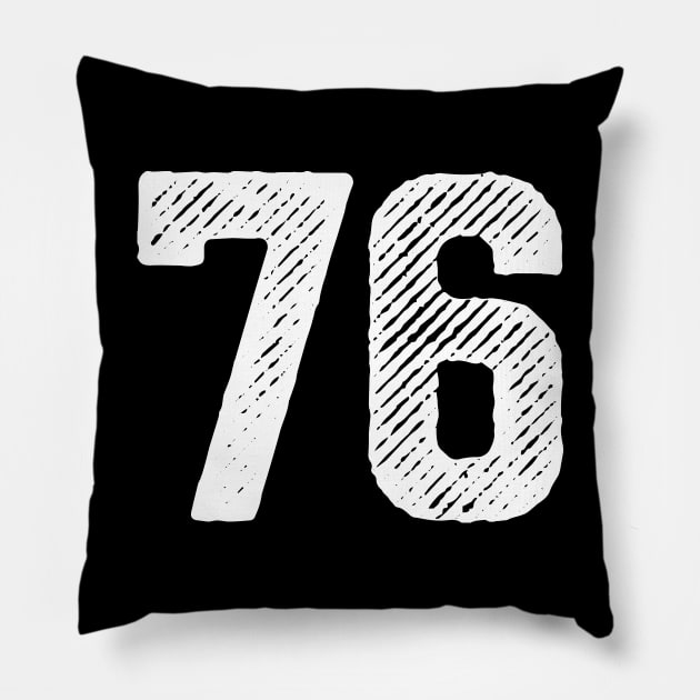 Seventy Six 76 Pillow by colorsplash