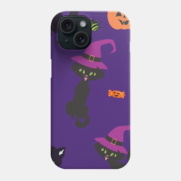 Halloween Cats Phone Case by CindersRose