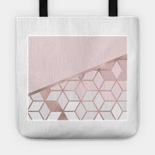 Sweet Rose Harmony - Geometric Split II Tote