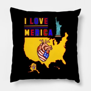 USA Merica,America I love Merica Pillow