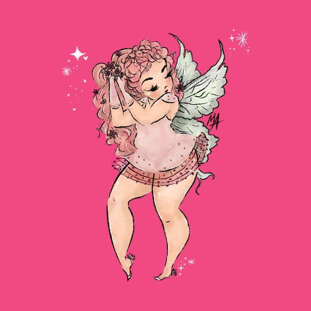 Vintage Cherub Fairy (option without background) by The Mindful Maestra