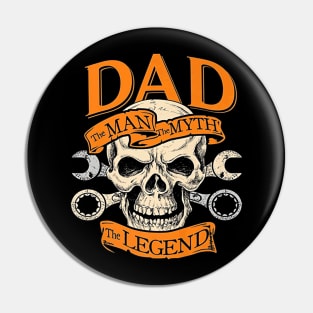 Mechanic Daddy Legend Fathers Day Pin