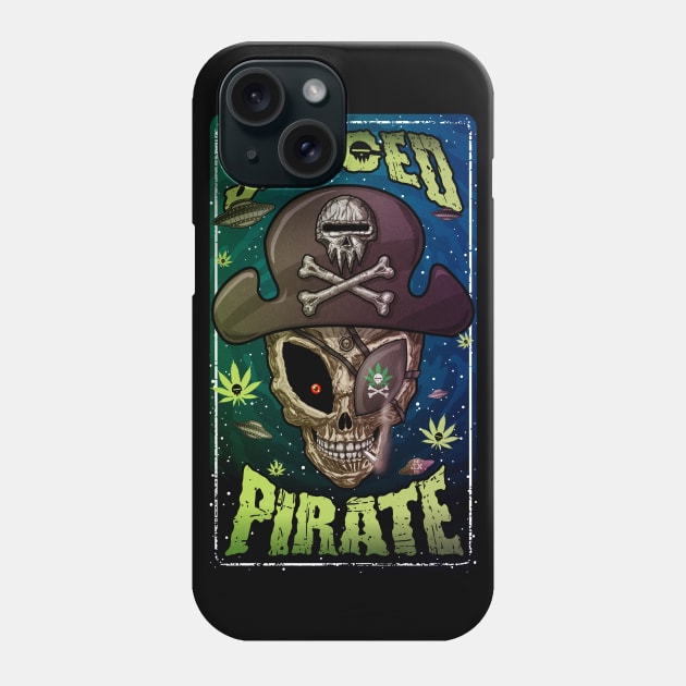 Spaced Pirate Phone Case by HEJK81