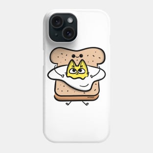 Cat Egg Toast Phone Case