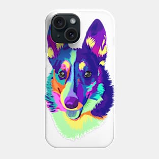 Colorful funny dog Phone Case